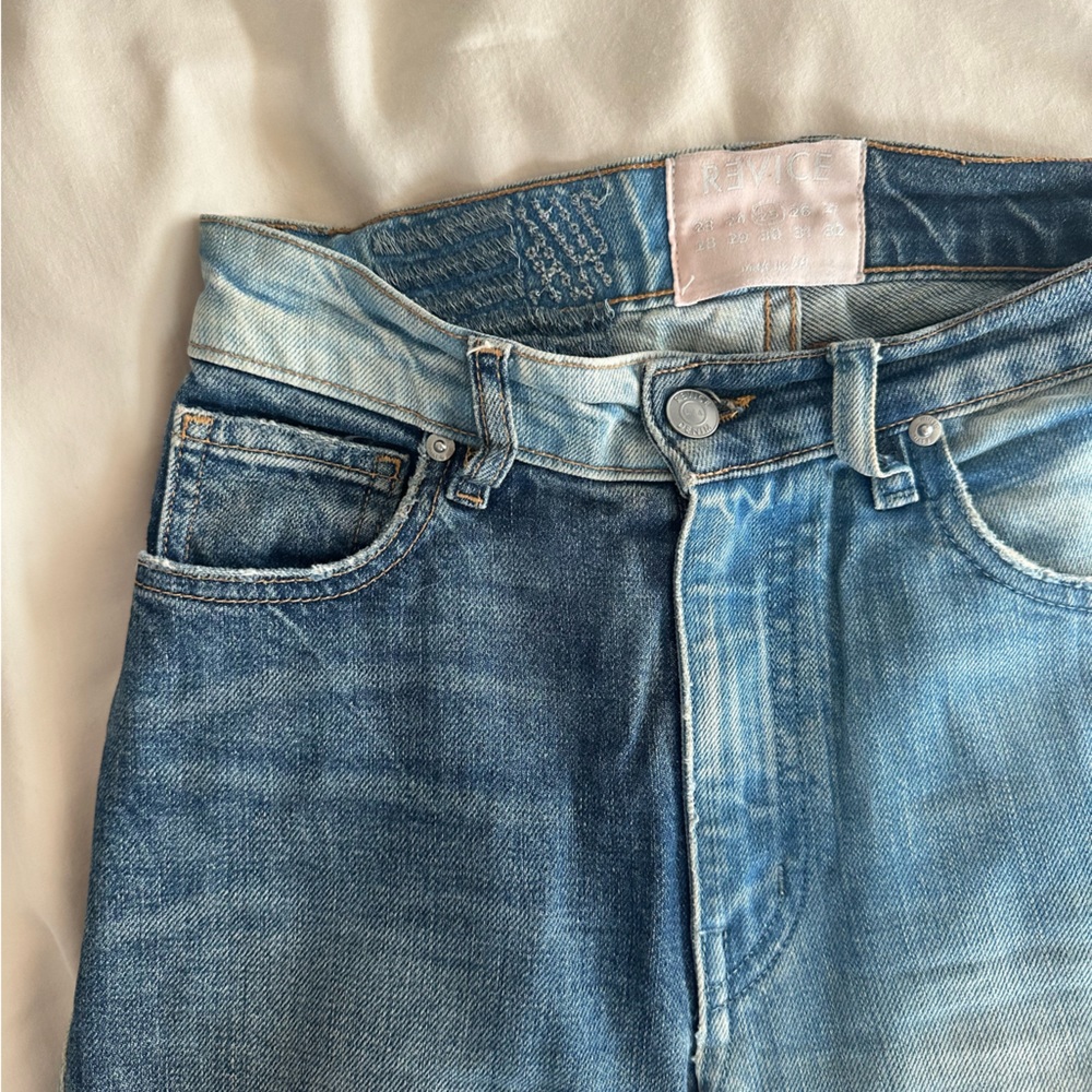 Revice denim two-tone jeans